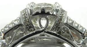 e9139 filigree milgrain 2.32ct. VS1-F diamond ring