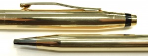 e9407 Cross fountain pen and pen set solid 14 karat gold