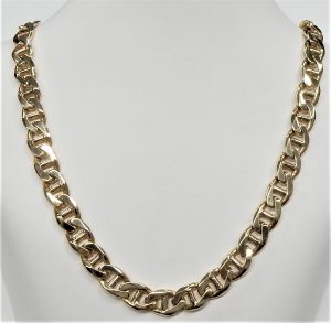 Chain 36" length with jump rings silver finish 10 links per inch