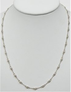 Diamond Cut & Plain Real Solid 925 Sterling Silver Two in One Figaro Chain 8.0mm 20 to 30