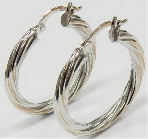 Round Tube Hoop Earrings Solid 14k Yellow Gold French Lock Sand Satin Finish 
