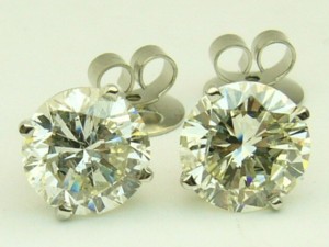 4.95ct tw studs