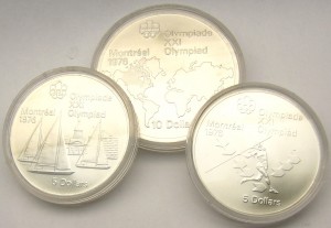 e8059 Montreal Olympic coin set 1976