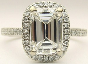 e8360 1.60ct VVS1-E emerald cut Simon G ring MR1842-A