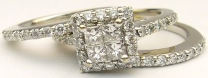 e8388 1.20ct tw three piece ring set