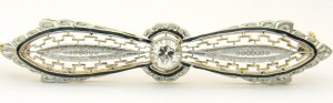 e8459 antique diamond brooch 14 karat