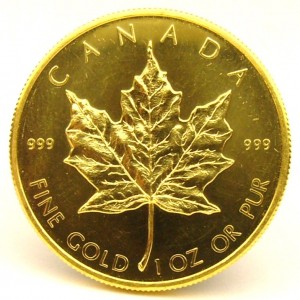 e8563 Canadian maple leaf coin 999 fine gold coin 