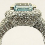 e8535.1 5.5ct aquamarine and diamond ring