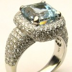 e8535.2 5.50ct. aquamarine and diamond ring