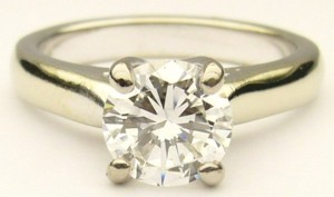 e6995.1 Michael Smiley solitaire 1.12ct VS2-E GIA cert