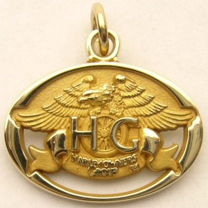 e8738 Harley owners group 10kt gold pendant