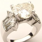 e8911.1 3.26ct heart shaped diamond ring GIA certified