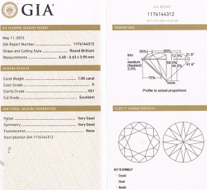 1.00ct. VS1-F GIA cert 1176144312 e6995