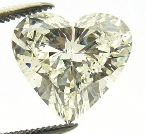 e8911 3.26ct. heart shaped diamond I1-K
