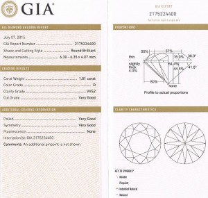 e9093 1.01ct. round VVS2-D GIA cert 2175224400