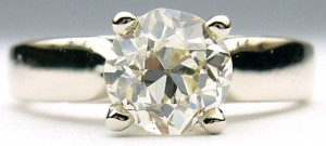 e9152.2 1.13ct. SI2-L European cut solitaire