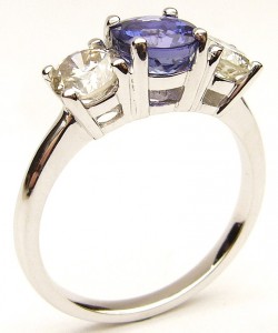 e9282.1 Tanzanite and diamond ring