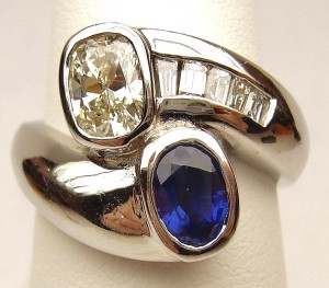 e9288 diamond and sapphire ring
