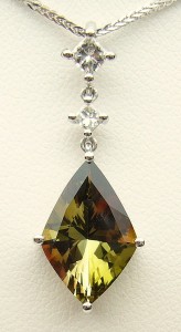 e9305 andalucite and diamond pendant