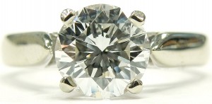 e9024 18kt . solitaire 1.03ct. SI2-F GIA certirfied