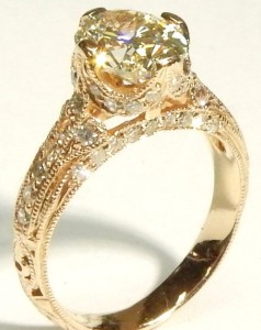 e9356 1.67ct. GIA cert oval diamond custom made rose gold
