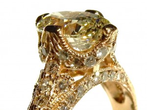 e9356 1.67ct. GIA certified oval diamond rose gold