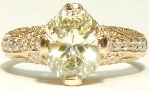 e9356 1.67ct. oval diamond rose gold