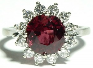 e9483.3 BIRKS ruby and diamond ring