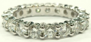 e9539 2.34ct. tw. diamond eternity ring 18 karat