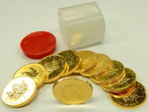 e9670-e9679 1 oz fine gold Canadian Maple leaf gold coins