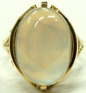 e9720 Moonstone ring 10 karat yellow gold Siffari