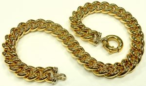 e9747 curb link necklace yellow gold