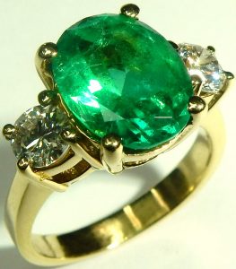 e9863 4.75ct. emerald and 0.85ct. tw diamond ring 003
