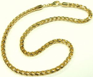 e9864 14 karat open foxtail necklace 16 inch 001