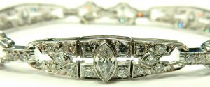 e9901 platinum Art Deco diamond bracelet 003