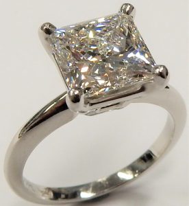 1.31ct Radiant Star Cut Certified H SI2 Diamond Engagement Ring Round Solitaire 6.25