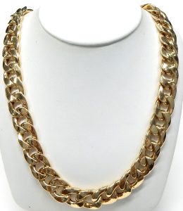 Chunky Gold Chains Handle 24mm 27mm Silver Shiny Curb -  in