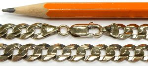 Chunky Gold Chains Handle 24mm 27mm Silver Shiny Curb -  Hong Kong