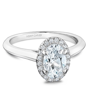 Diamond Semi-Mount Ring 
14 Karat White Ring 
Finger Size 6.5 
22 Center Diamonds Shape: Round; Clarity: SI1; Colour: G/H 0.14
