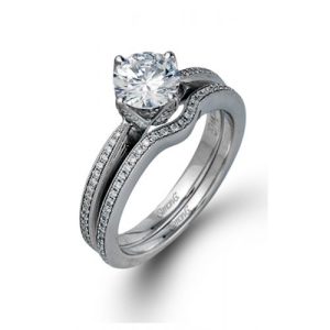 Diamond Semi-Mount Ring
18 Karat White Ring
Finger Size 6
Center Diamond Shape: Round; Clarity: VS1; Colour: F/G 0.31