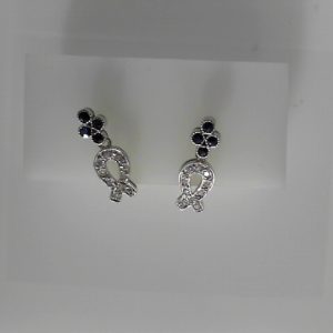 Estate Diamond Earrings
14 Karat White Estate Diamond Earrings
Gram Weight 2.84
8 Center Sapphires Shape: Round With 20 Round Diamonds 0.10 ctw 0.1