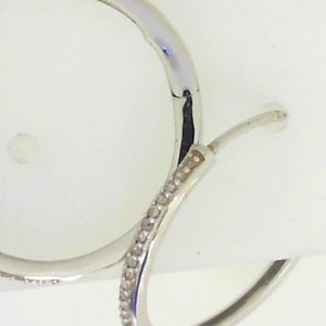 Estate Diamond Earrings
10 Karat White Estate Diamond Earrings
Gram Weight 6.8
50 Center Diamonds Shape: Round; Clarity: SI; Colour: I 0.2