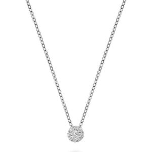 Diamond Pendant/Necklace 
14 Karat White Diamond Pendant 
Gram Weight 2.45 Chain Style: Cable Link 14 Karat White Length: 16in 
9 Center Diamonds Shape: Round 1.06