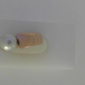 Pearl Estate Ring 
14 Karat Rosé Pink Pearl Ring With Finger Size 4.75 
Width 4.25mm Gram Weight 8.09 
1 Center Pearl Shape: Round; Colour: Pink