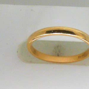 Yellow 14 Karat Polished Band Estate Ring
Size: 5.5
Gram Weight 1.62 gr