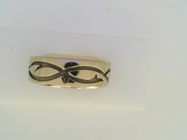 White 14 Karat Polished Band Ring
Size: 10
Gram Weight 9.46 gr