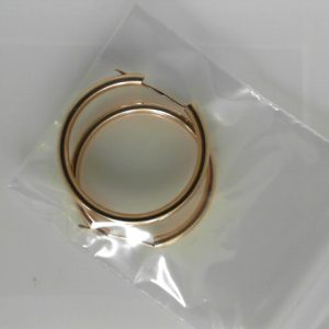 Yellow 10 Karat Polished Medium Hoop Estate Earring
Gram Weight 4.9 gr