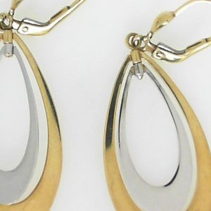 Yellow/White 10 Karat Polished Drop Estate Earring
Gram Weight 3 gr