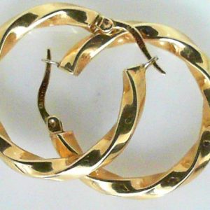 Yellow 10 Karat Polished Medium Hoop Estate Earring
Gram Weight 3.74 gr
Length 27 mm