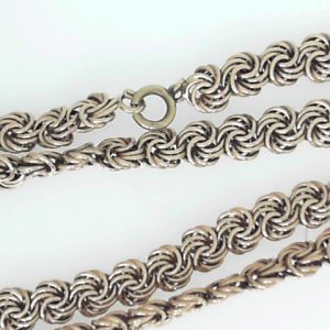 Yellow 10 Karat Polished Fancy Link Estate Chain 
Length 24 in 
Gram Weight 19.61 gr